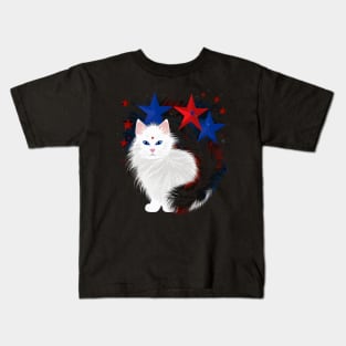 Patriotic Turkish Angora Kids T-Shirt